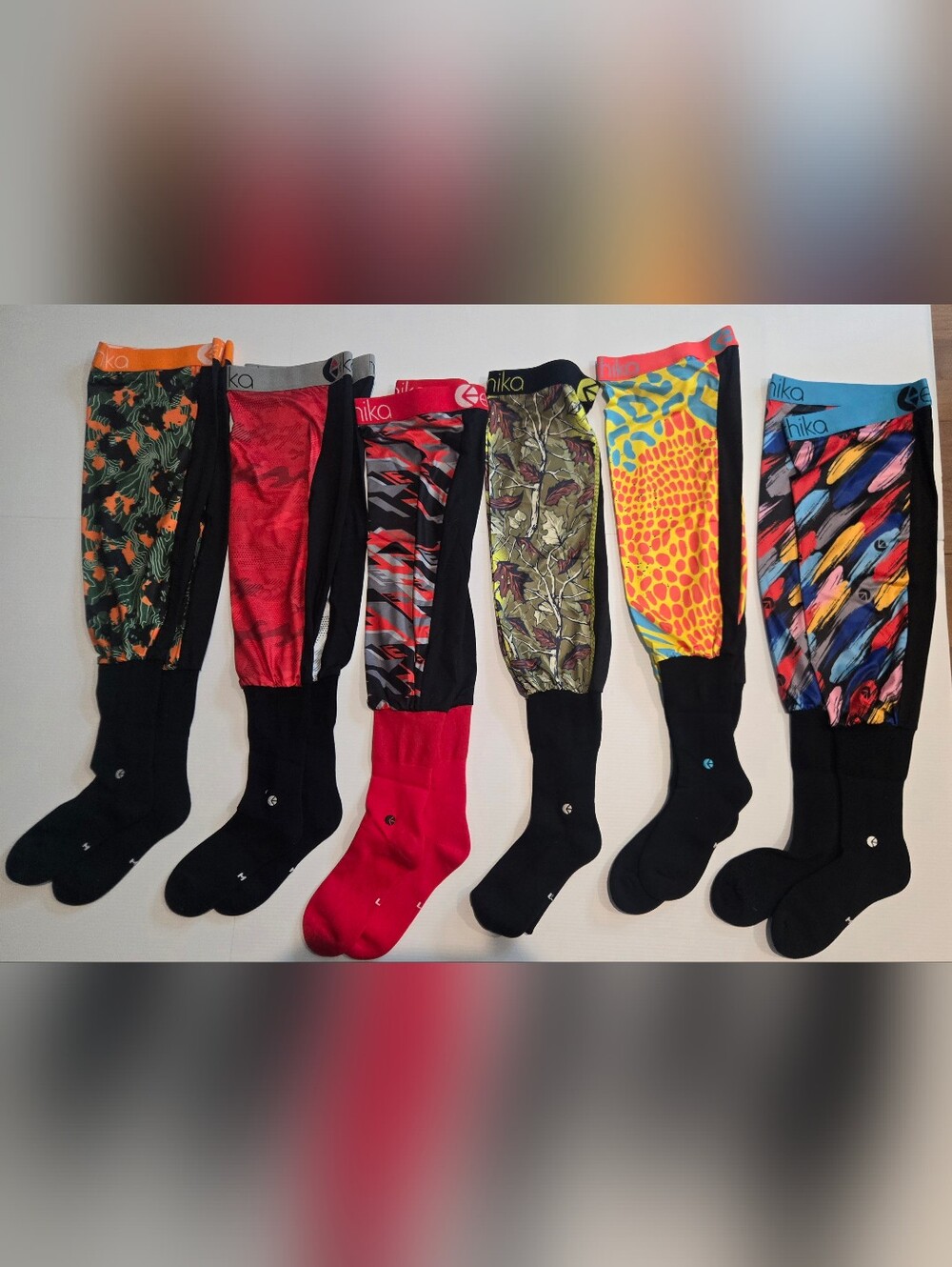 NWT: MEDIUM Men's Ethika Moto Socks - Performance Motocross Knee Brace Fit